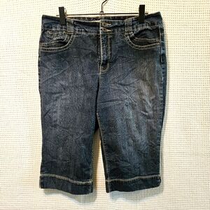 Penman's Sz 14 Women's High Rise Blue Denim Bermuda Shorts